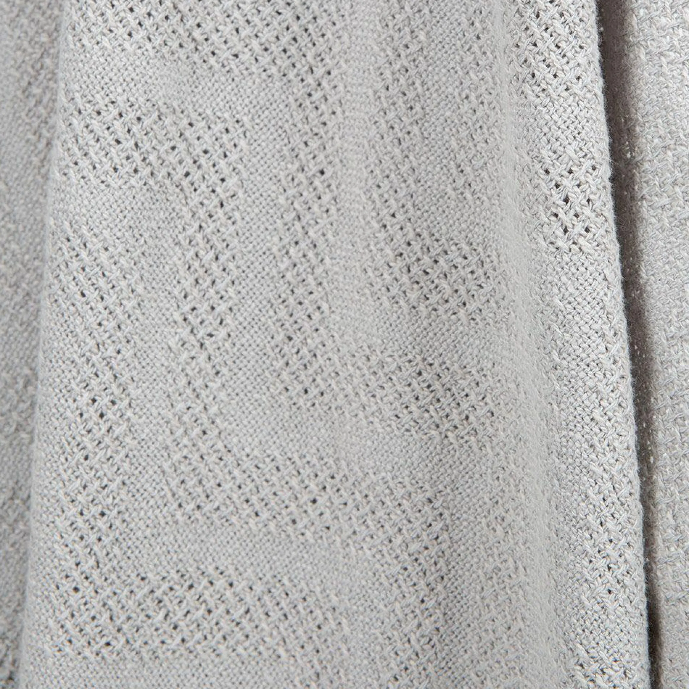 Baumwoll-Decke aus Organic Baumwolle - Strickoptik 80 x 80 cm - Lil Planet - Silbergrau