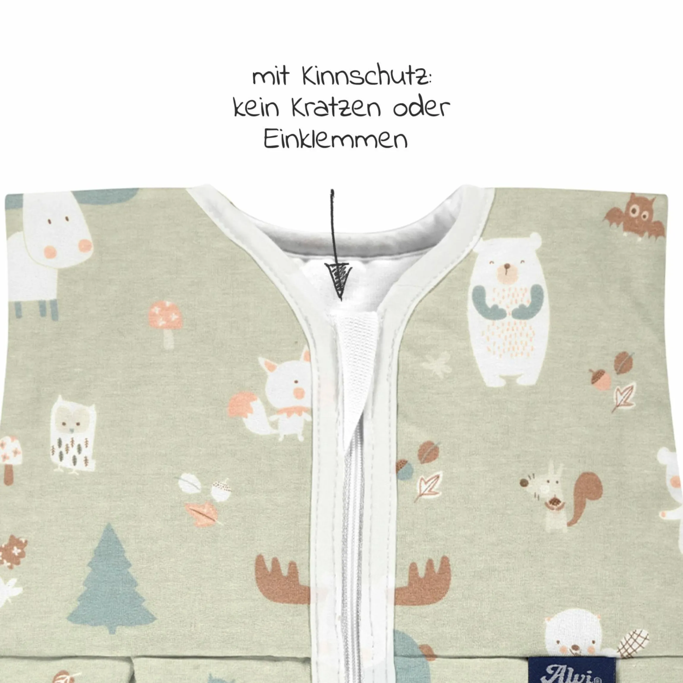 Baumwoll-Kugelschlafsack Thermo - Baby Forest - Gr. 110 cm