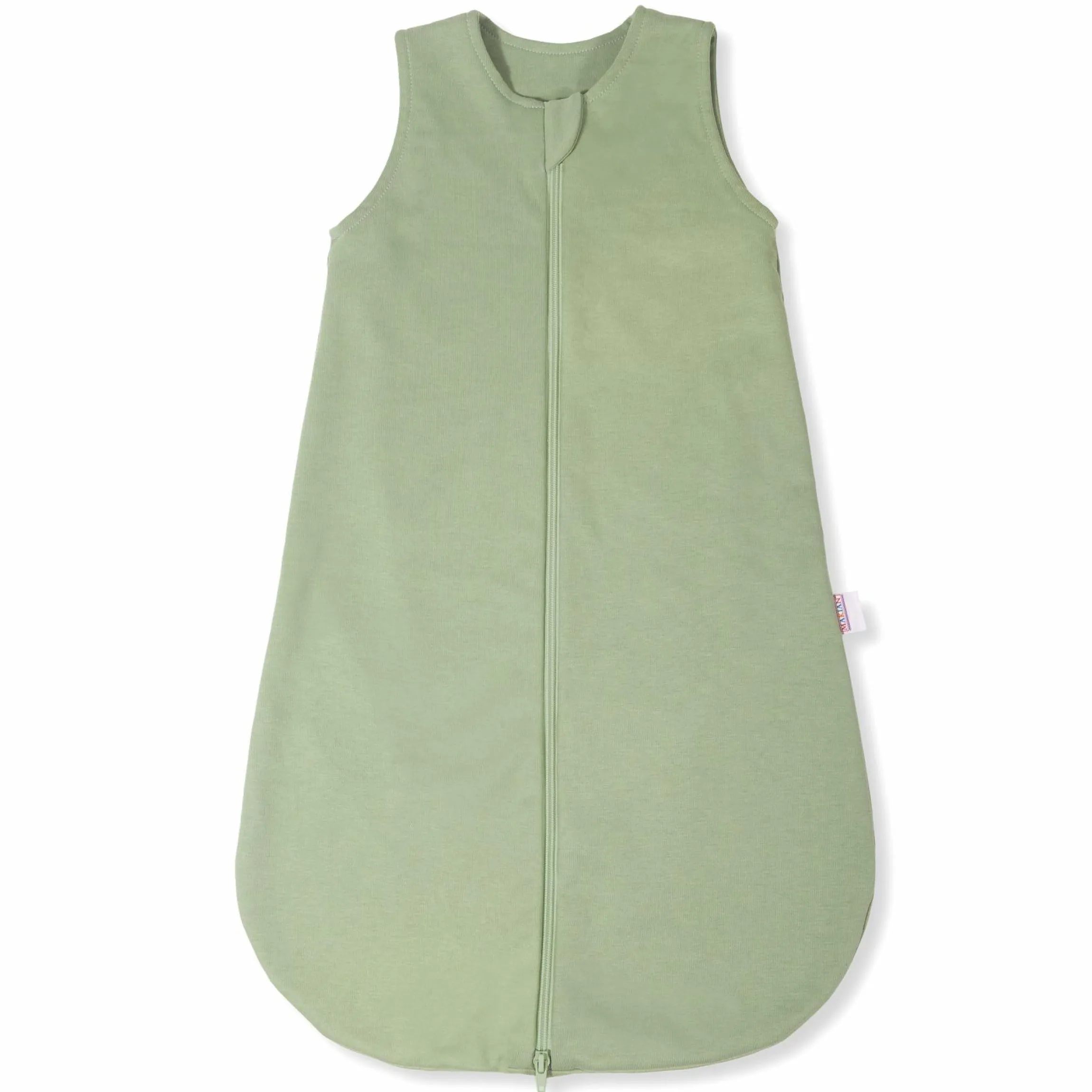 Baumwoll-Schlafsack - Interlock - Olive - Gr. 90 cm