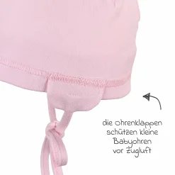 Beanie zum Binden - Rosa - Gr. 39