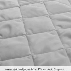 Bed Me - Topper für Reisebett- Matratzen 80 x 50 cm - Grey