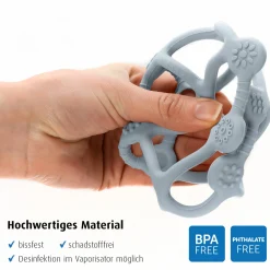 Beiß- und Greifball Bite & Play 8,6 cm - Blau