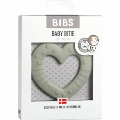 Beißring - Baby Bitie - Heart - Sage