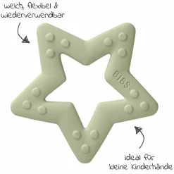 Beißring - Baby Bitie - Star - Sage