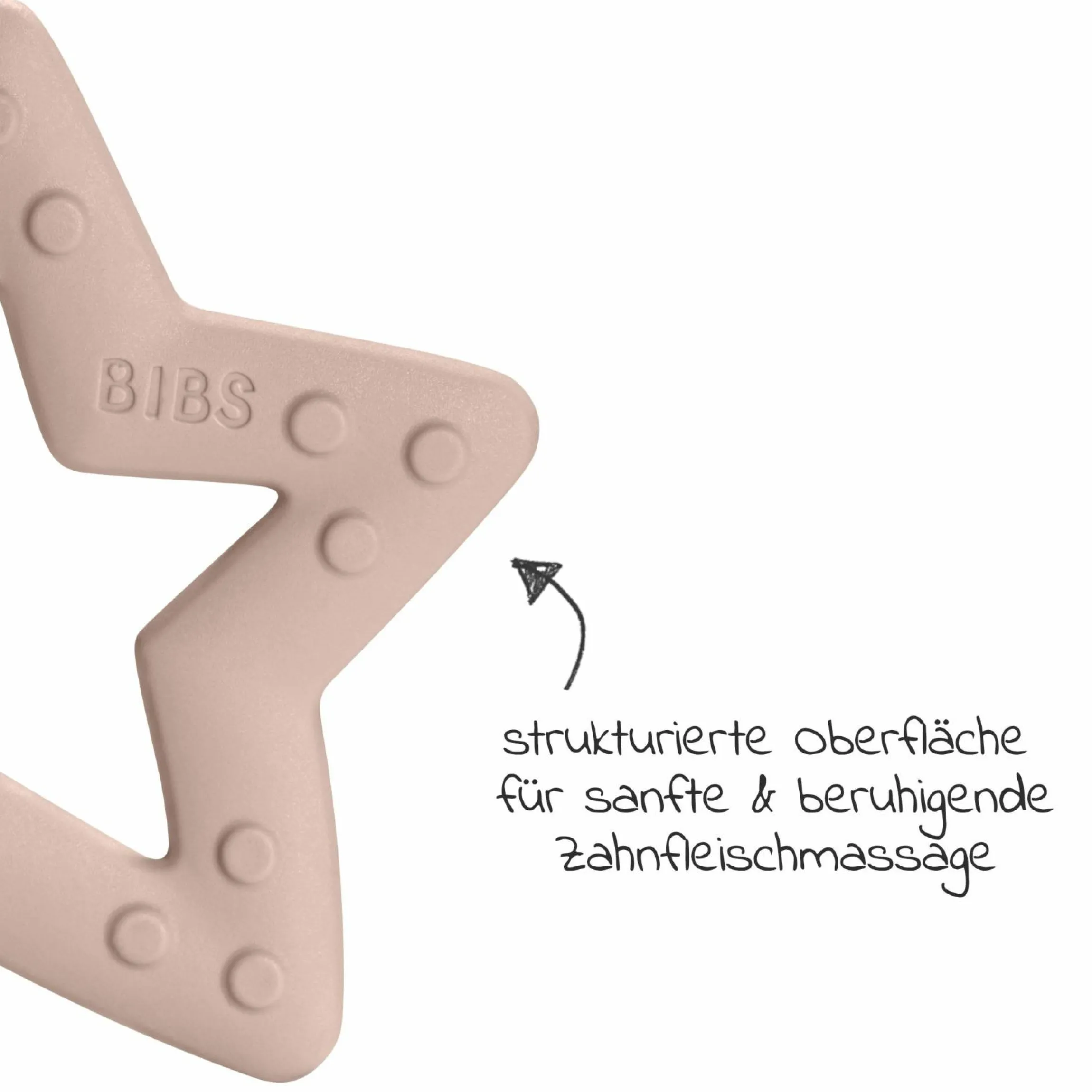 Beißring - Baby Bitie - Star - Blush