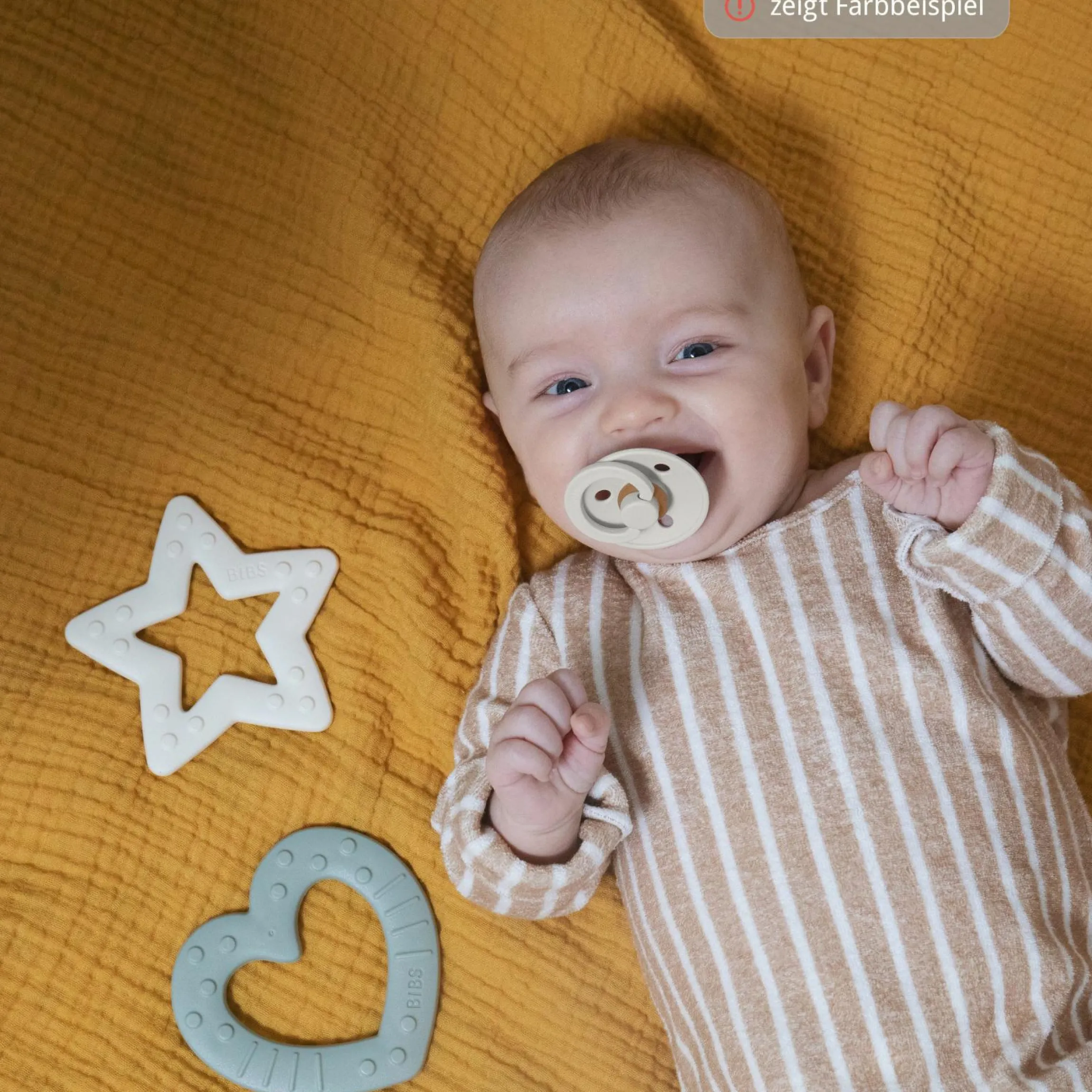 Beißring - Baby Bitie - Star - Blush