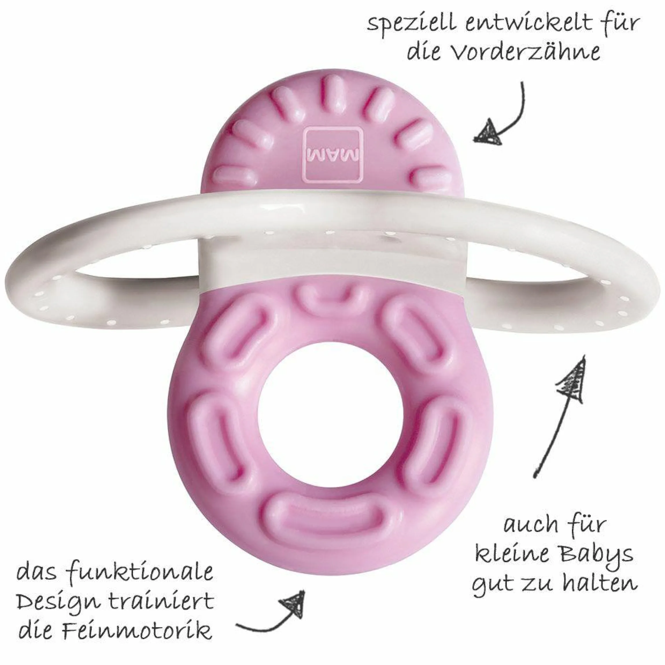 Beißring Bite & Relax Phase 1 - Pink
