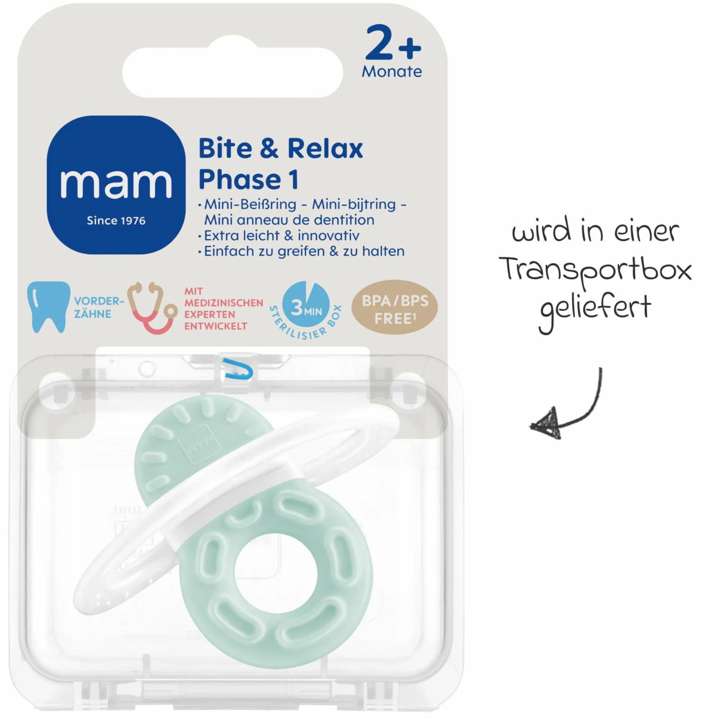 Beißring Bite & Relax Phase 1 - MInt