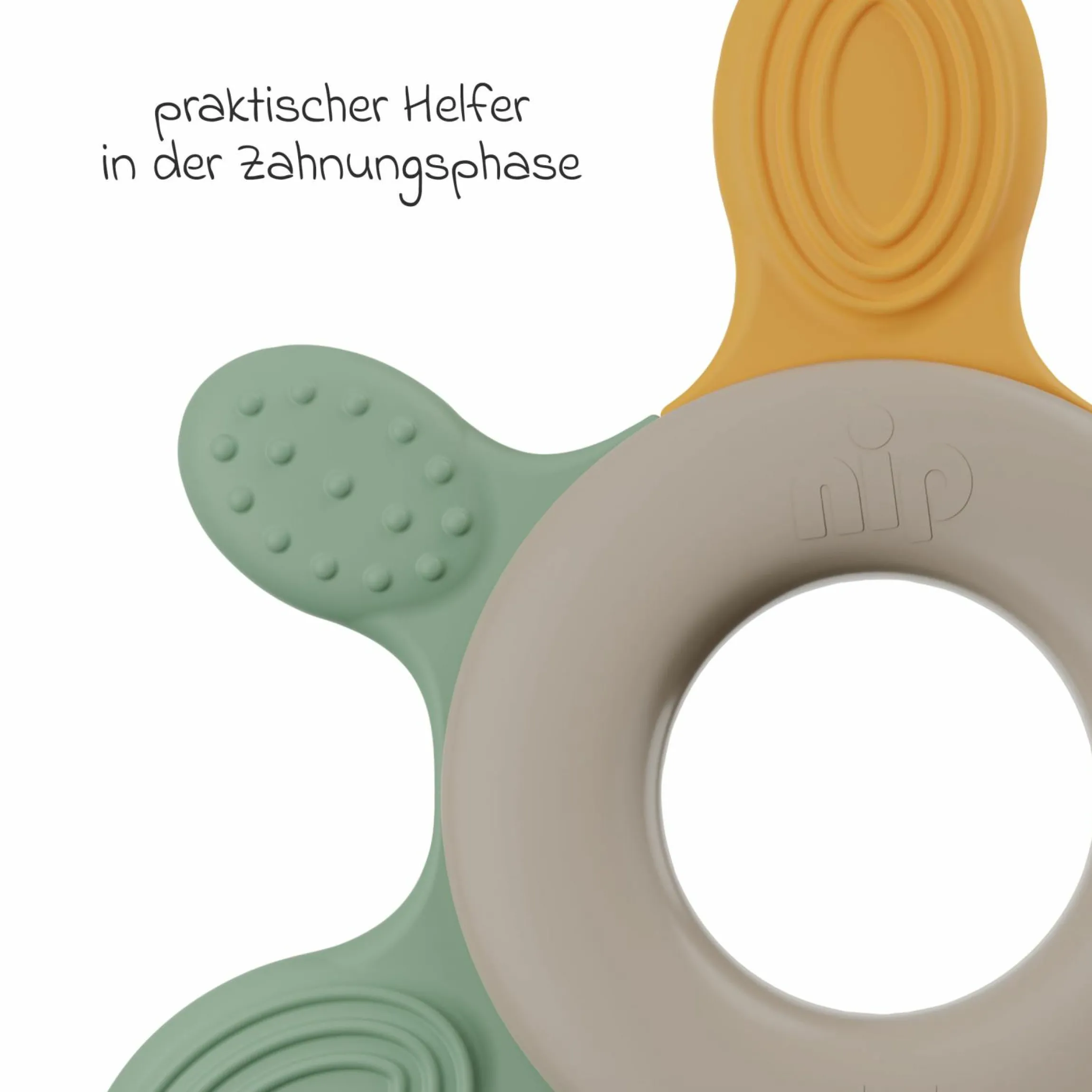 Beißring Green - Orange / Rot / Grün