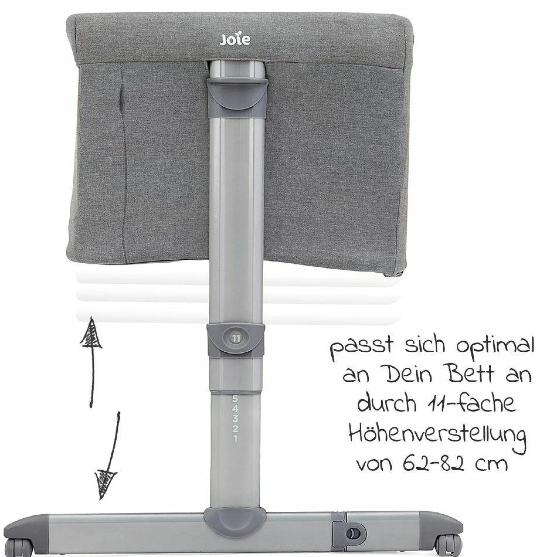 Beistell- & Reisebett Roomie inkl. Matratze & Transporttasche - Gray Flanel - Kollektion 2025