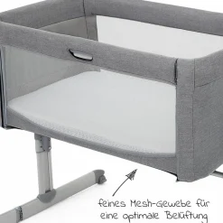 Beistell- & Reisebett Roomie inkl. Matratze & Transporttasche - Gray Flanel - Kollektion 2025