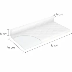 Beistellbett & Wiegen-Matratze Allegro klappbar 90 x 50 cm