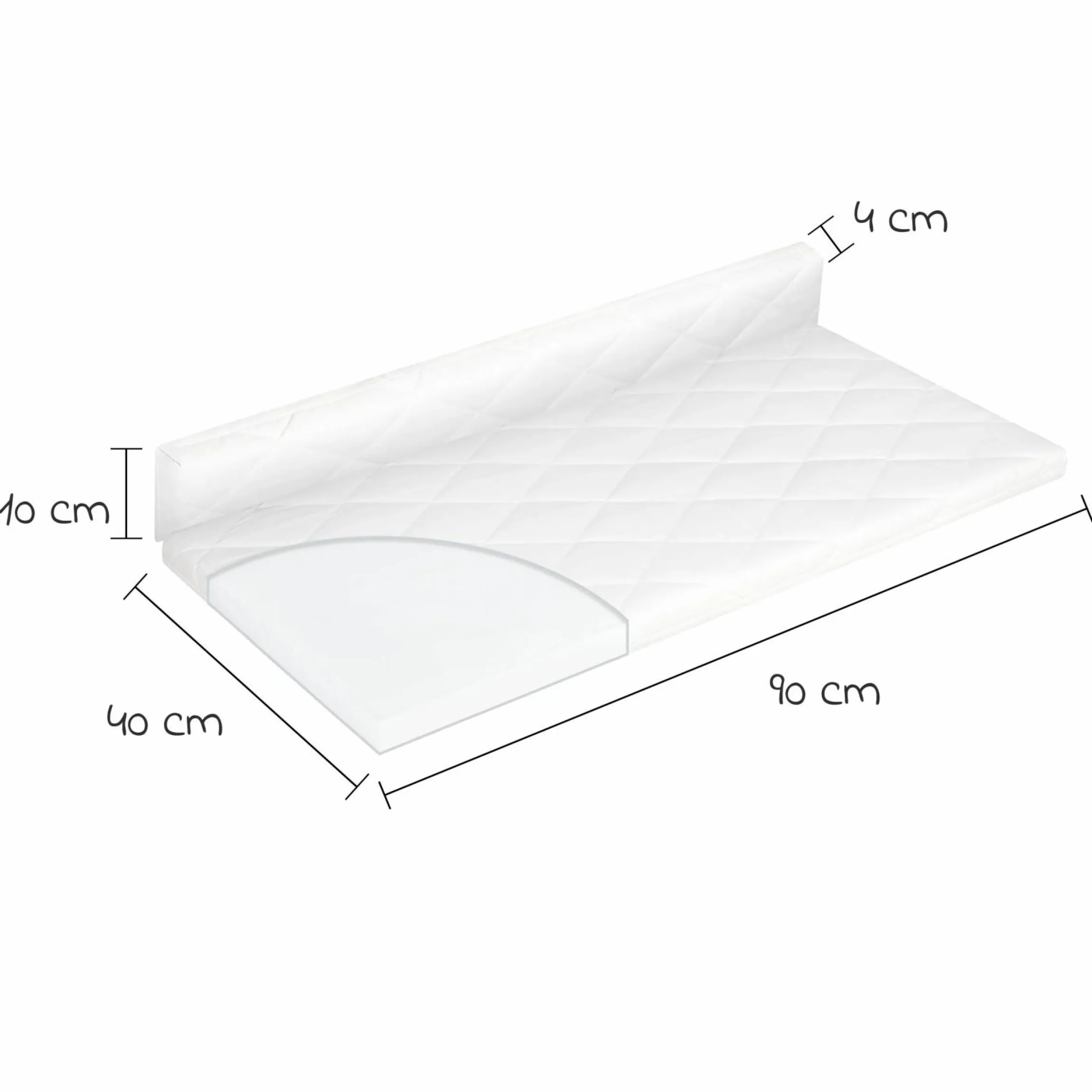 Beistellbett & Wiegen-Matratze Allegro klappbar 90 x 50 cm