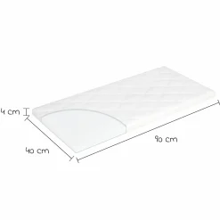 Beistellbett & Wiegen-Matratze Allegro 90 x 40 cm
