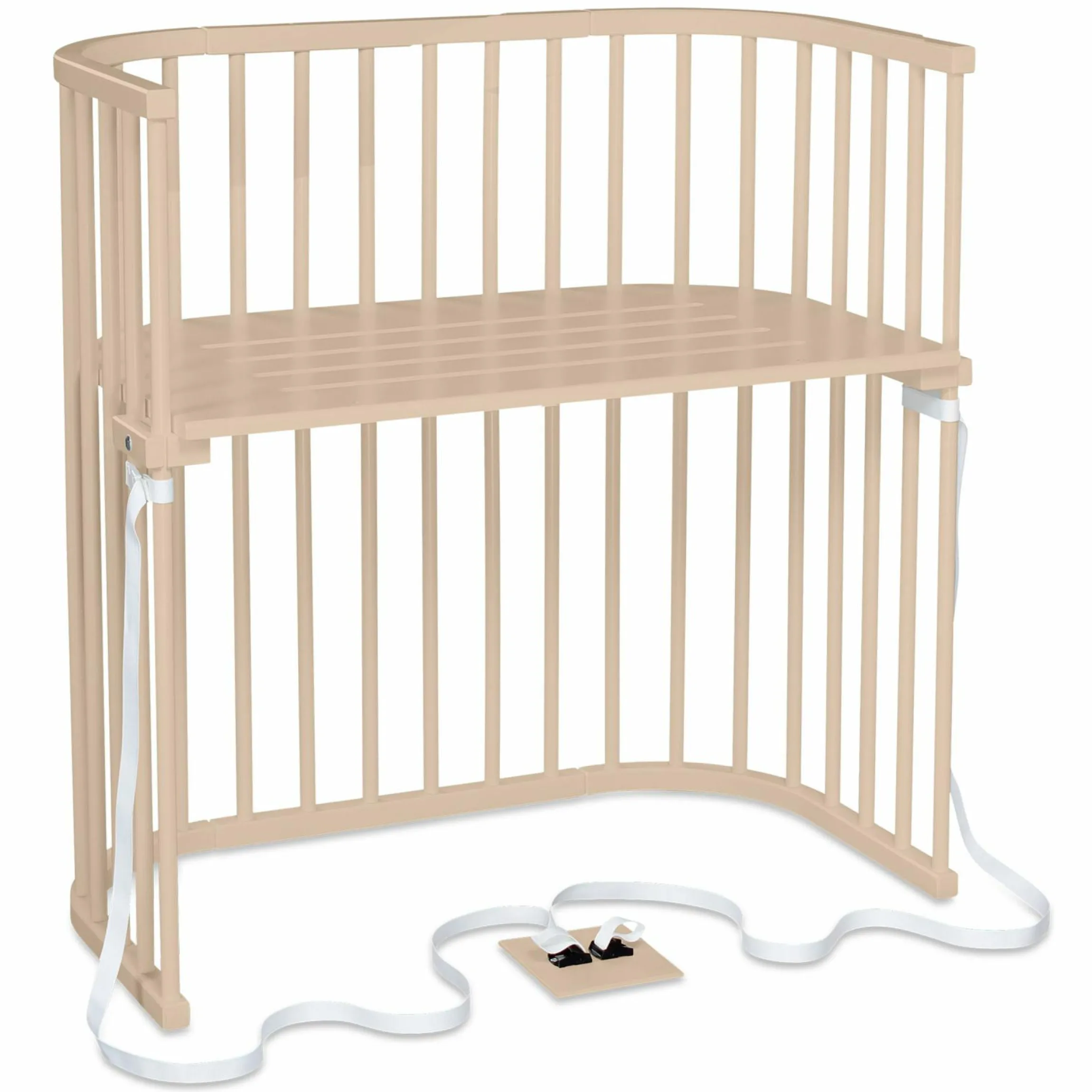 Beistellbett Boxspring - Beige lackiert - Kollektion 2024