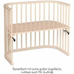Beistellbett Boxspring - Beige lackiert - Kollektion 2024