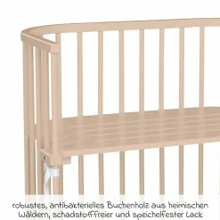 Beistellbett Boxspring - Beige lackiert - Kollektion 2024