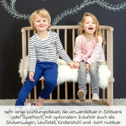 Beistellbett Boxspring - Beige lackiert - Kollektion 2024