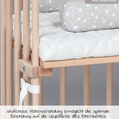 Beistellbett Boxspring - Natur unbehandelt - Kollektion 2024