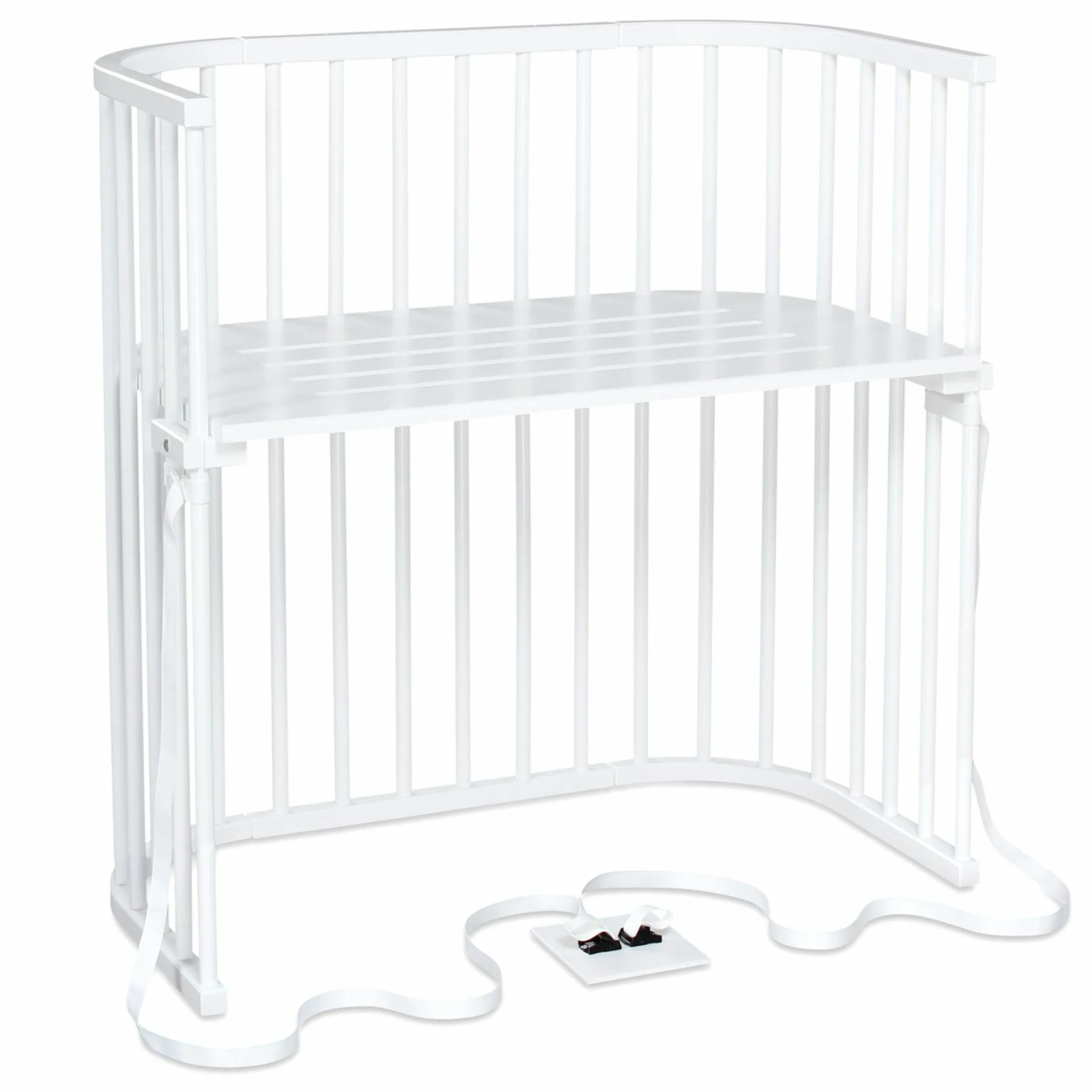 Beistellbett Boxspring - Weiß lackiert - Kollektion 2024