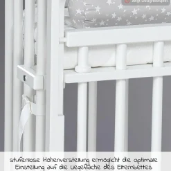 Beistellbett Boxspring Comfort Plus - Weiß lackiert - Kollektion 2024