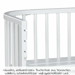 Beistellbett Boxspring Comfort Plus - Weiß lackiert - Kollektion 2024