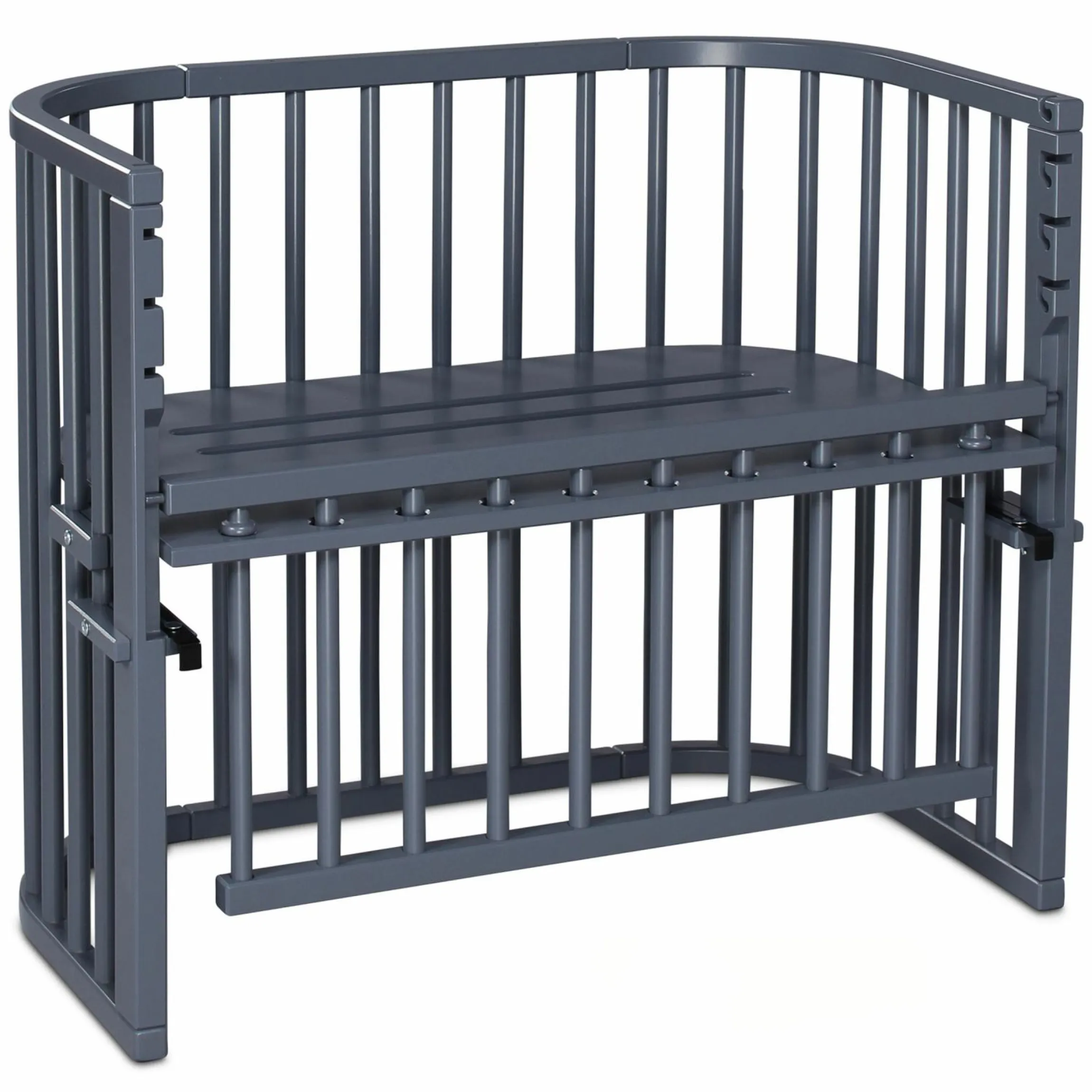 Beistellbett Boxspring Comfort Plus - Schiefergrau lackiert - Kollektion 2024