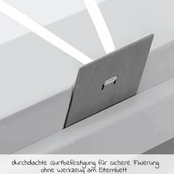 Beistellbett Boxspring inkl. Gratis Matratze Classic Soft - Weiß lackiert - Kollektion 2024