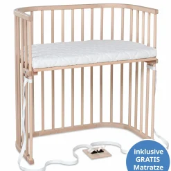 Beistellbett Boxspring inkl. Gratis Matratze Classic Soft - Natur unbehandelt - Kollektion 2024