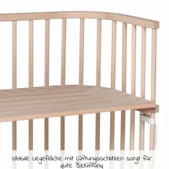 Beistellbett Boxspring inkl. Gratis Matratze Classic Soft - Natur unbehandelt - Kollektion 2024