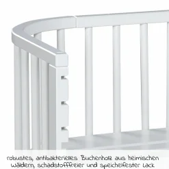 Beistellbett Maxi Comfort Plus - Weiß lackiert - Kollektion 2024