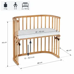 Beistellbett Original - Kernbuche geölt - Kollektion 2024