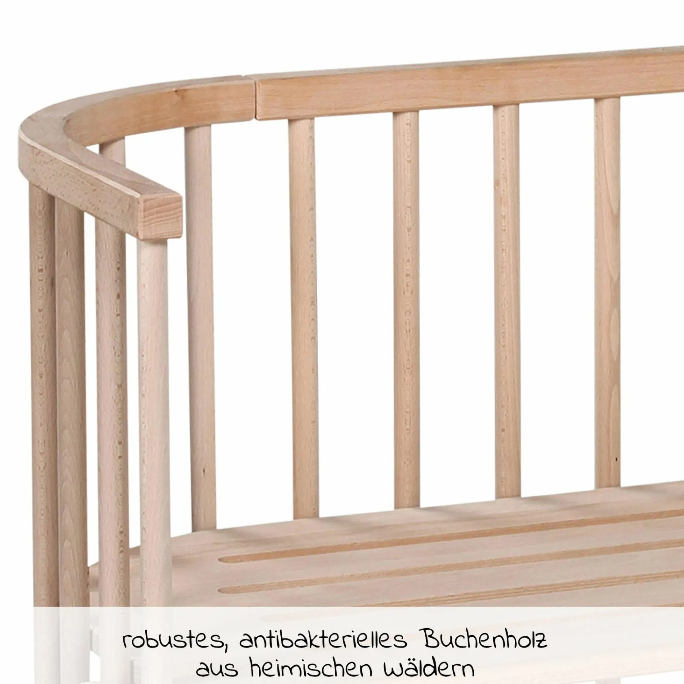Beistellbett Original - Natur unbehandelt - Kollektion 2024