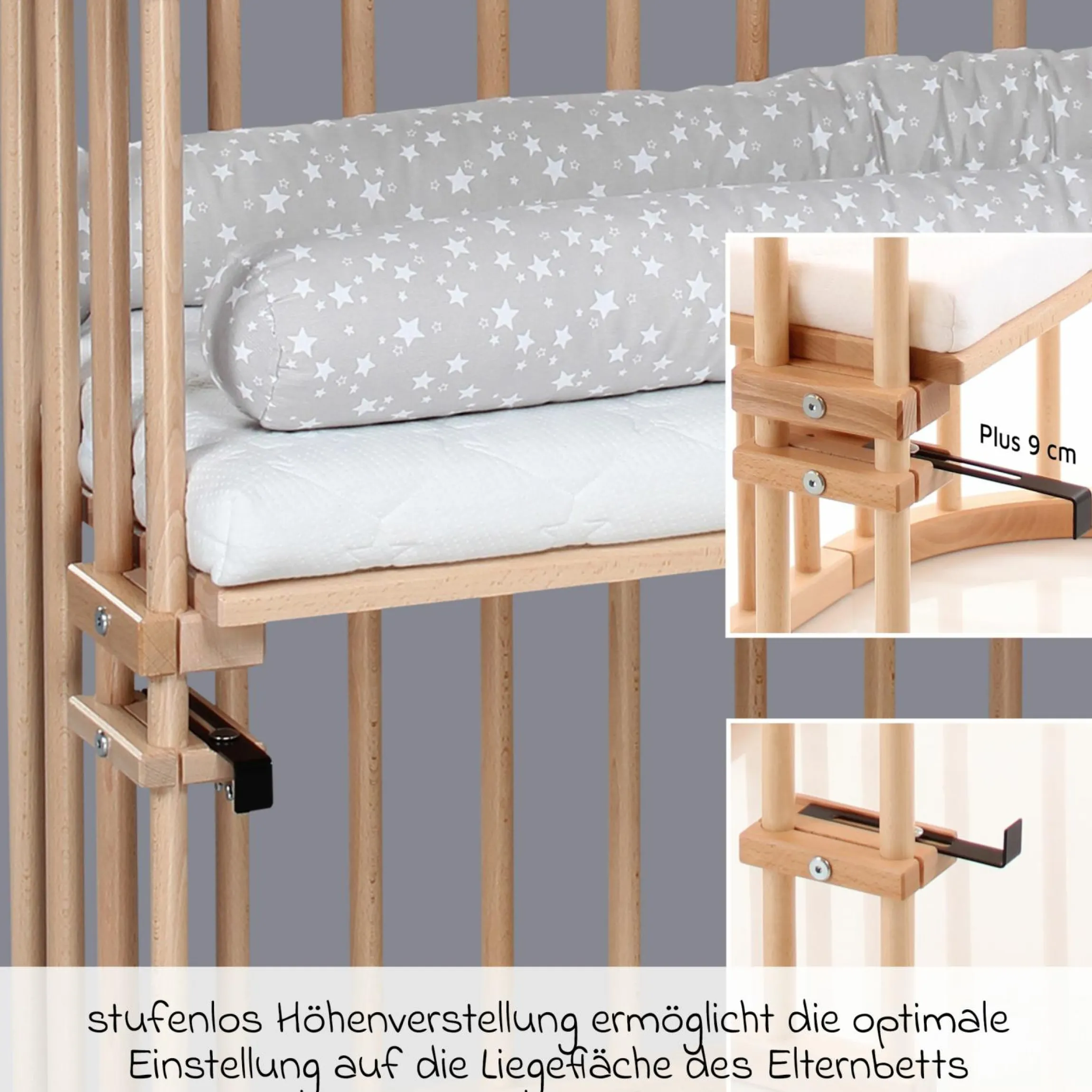 Beistellbett Original - Natur lackiert - Kollektion 2024