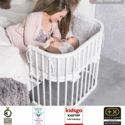 Beistellbett Original - Schiefergrau lackiert - Kollektion 2024