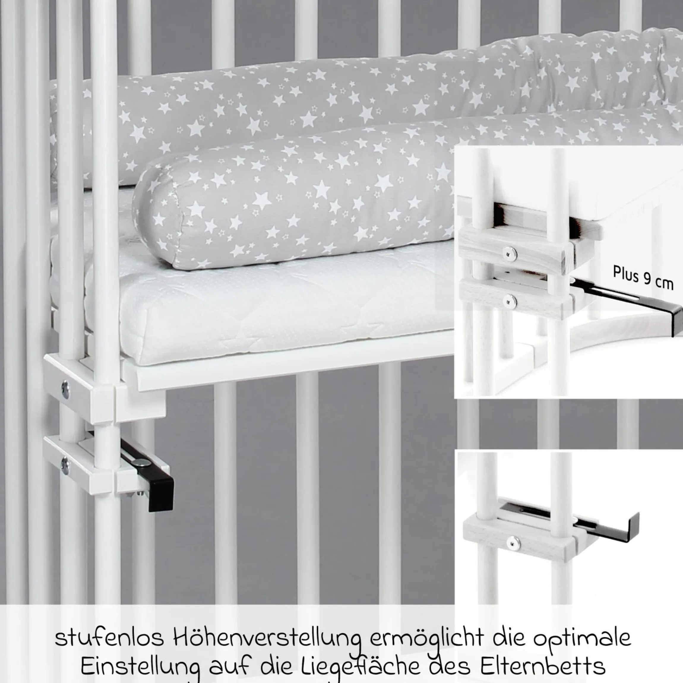 Beistellbett Original - Weiß lackiert - Kollektion 2024