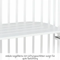 Beistellbett Original - Weiß lackiert - Kollektion 2024