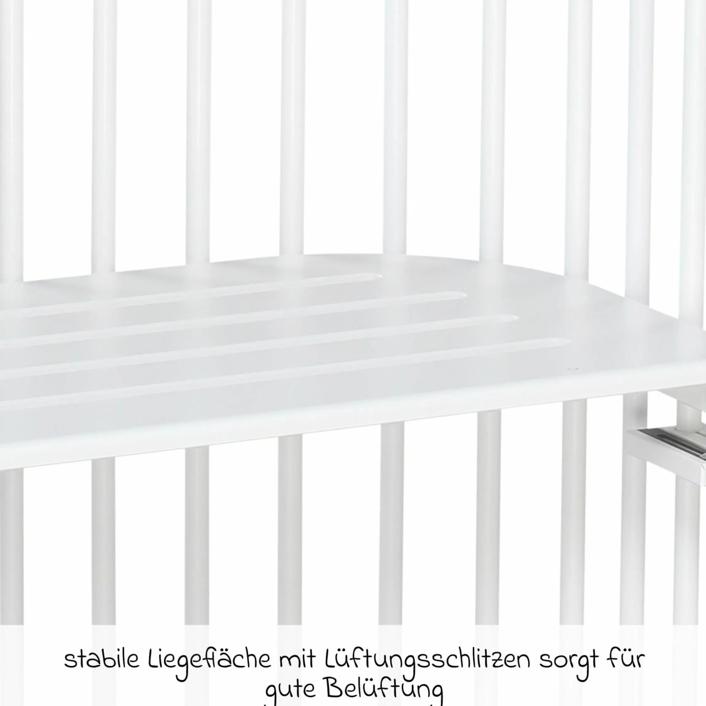 Beistellbett Original - Weiß lackiert - Kollektion 2024