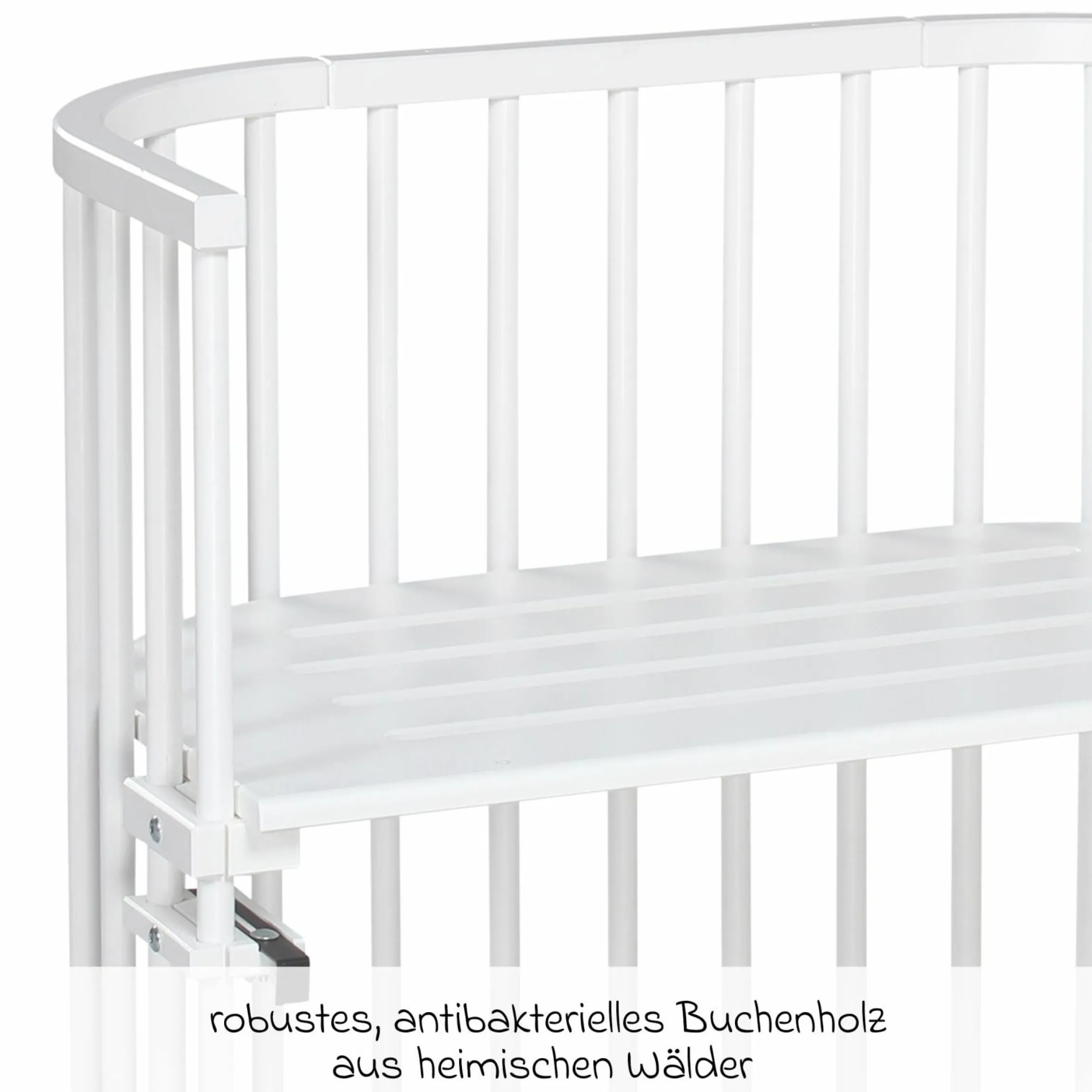 Beistellbett Original - Weiß lackiert - Kollektion 2024