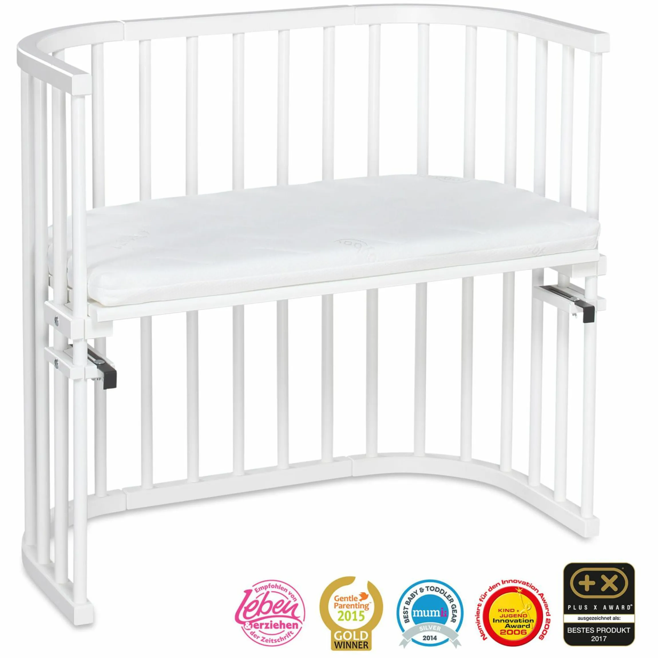 Beistellbett Original - Weiß lackiert - Kollektion 2024