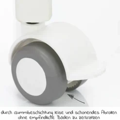 Beistellbett Premium Vario 2in1 - (auch für Boxspringbetten) - Weiß