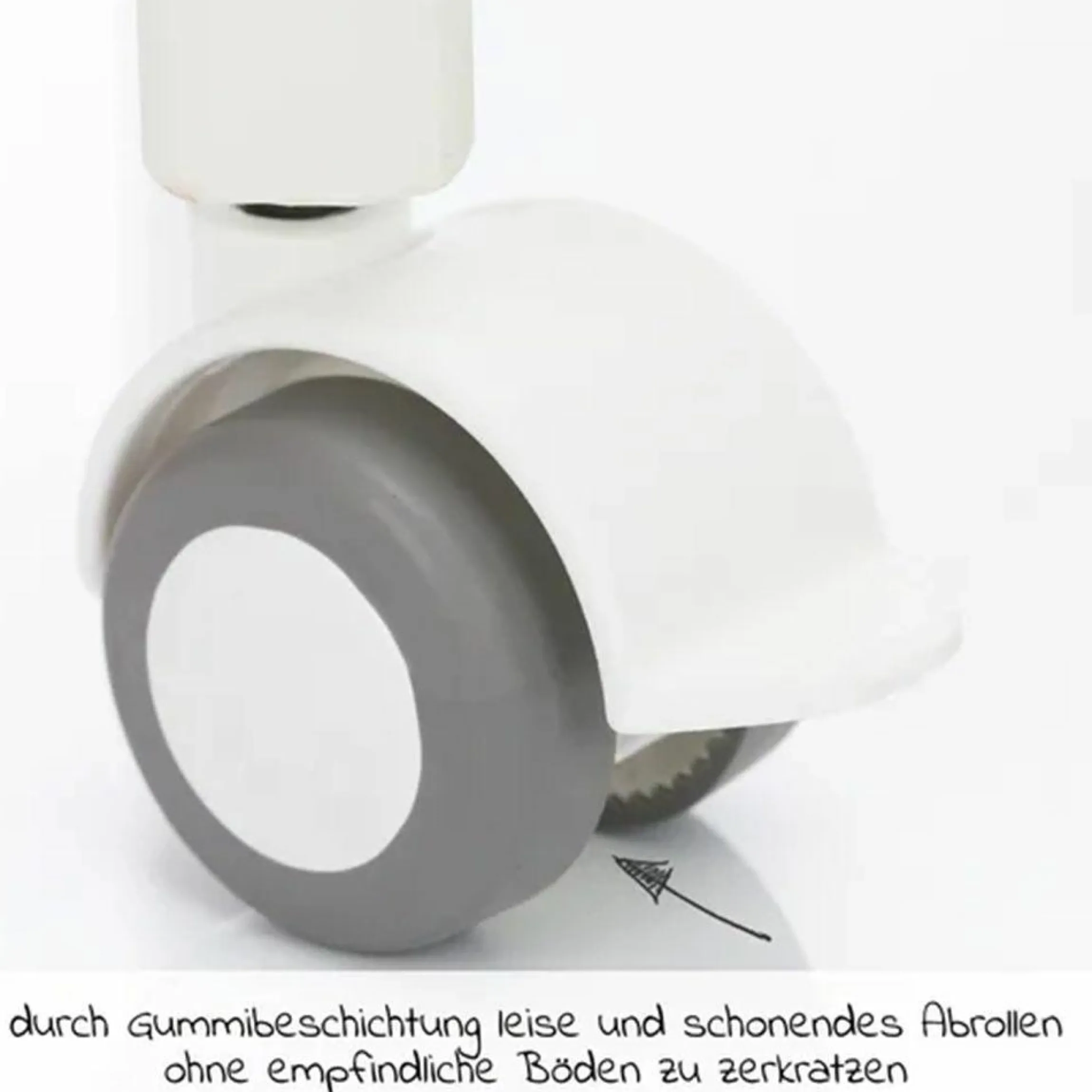 Beistellbett Premium Vario 2in1 - (auch für Boxspringbetten) - Weiß