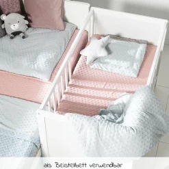 Beistellbett und Kinderbett Hamburg 60 x 120 cm - Weiß