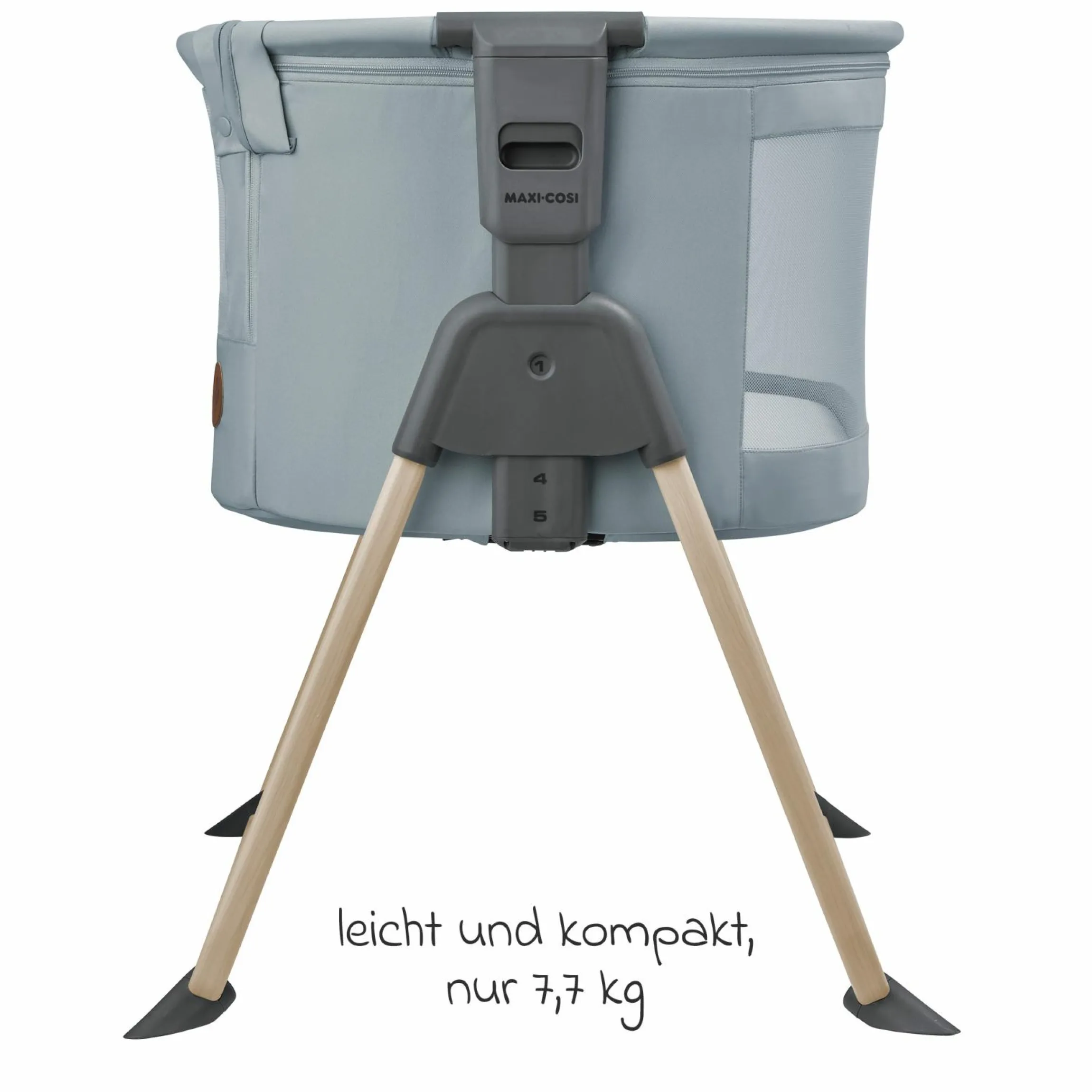 Beistellbettchen Tori Beyond Eco Care ab Geburt - 6 Monate inkl. Matratze & Tragetasche - Grey - Kollektion 2025