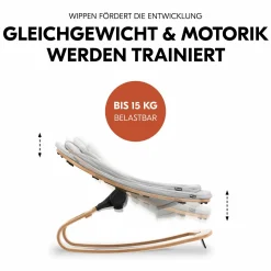 Beta Plus White 5-tlg. Newbornset - Hochstuhl + 2in1 Babyaufsatz & Wippe Eco, Essbrett, Sitzkissen - Light Grey