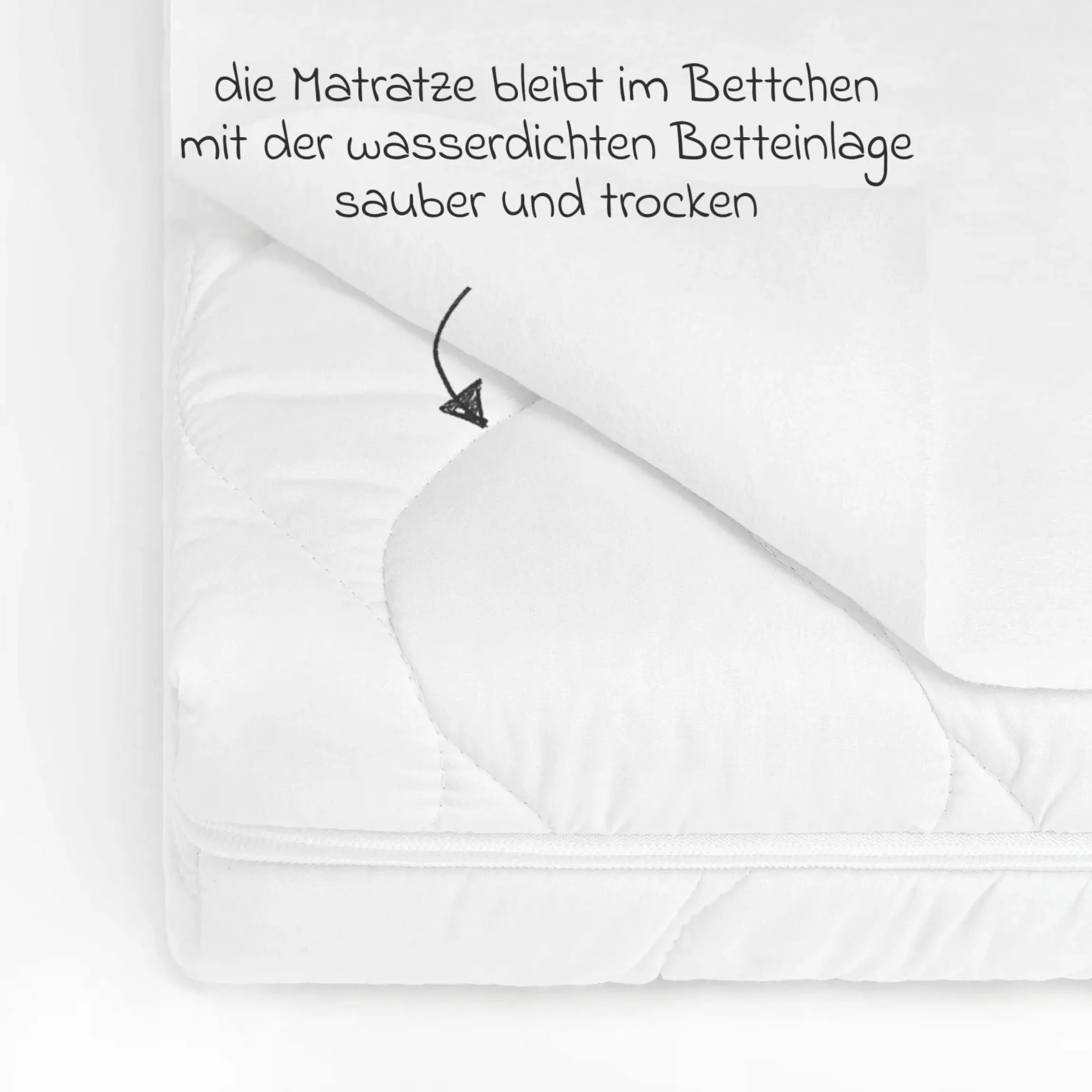 Betteinlage wasserdicht & atmungsaktiv - 50 x 70 cm