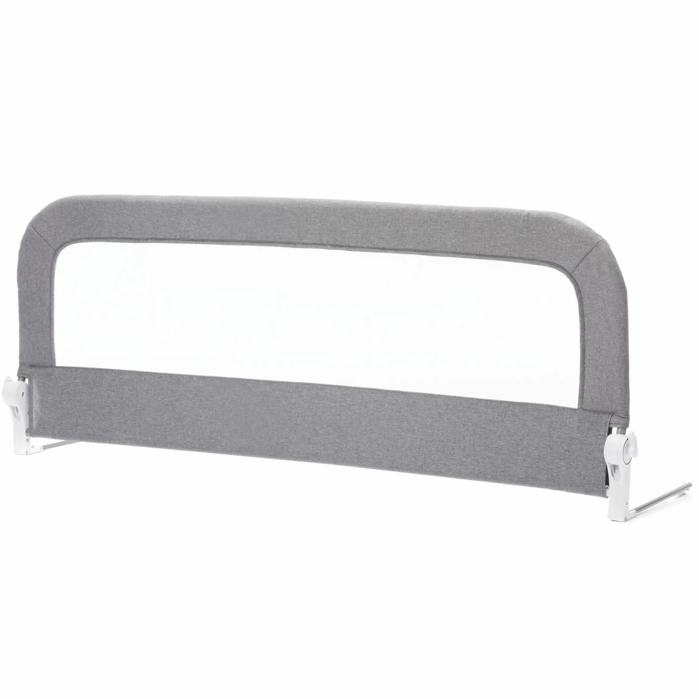 Bettgitter Lara mit Klappmechanismus für Standard- und Boxspringbetten inkl. Spanngurt - Grau