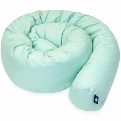 Bettschlange 180 cm - uni Aqua Mint