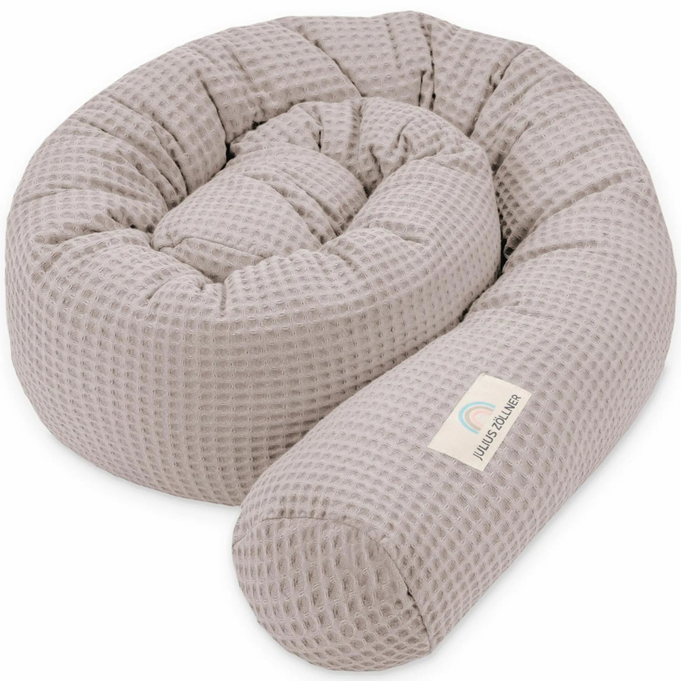 Bettschlange Waffelpique 180 cm - Nougat