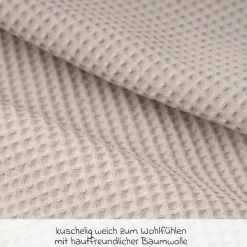 Bettschlange Waffelpique 180 cm - Seashell